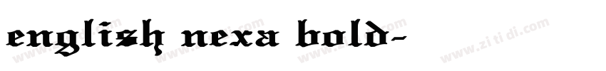 english nexa bold字体转换 english nexa bold字体转换